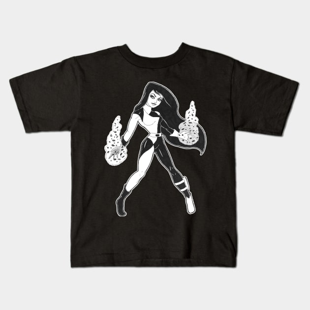 Shego Kids T-Shirt by D. Fillz